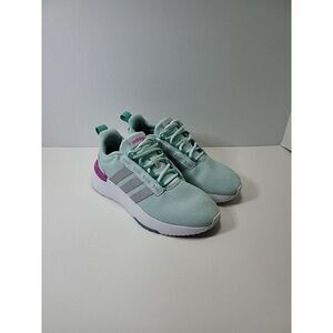 Adidas Racer TR21 Running Shoe, Halo Mint/Silver Metallic/Screaming Pink, 4.5 US